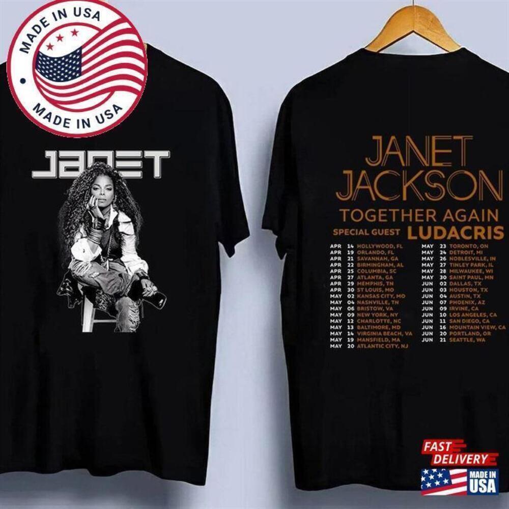 Janet Jackson Together Again Tour Vintage Unisex T-Shirt
